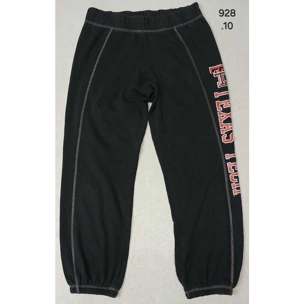 U-Trau (Large) Adults Black TTU Red Raiders Legging Sweatpants